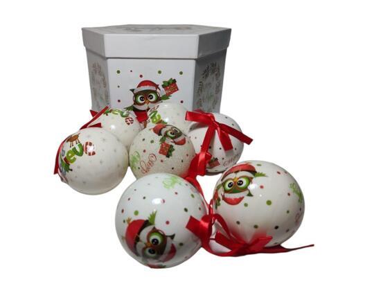 Шарики папье-маше " Совушка" 14 шт