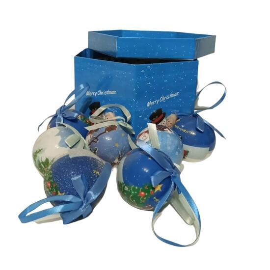 Шарики папье-маше "Снеговик" 14 шт