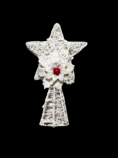 Елочная игрушка макушка звезда