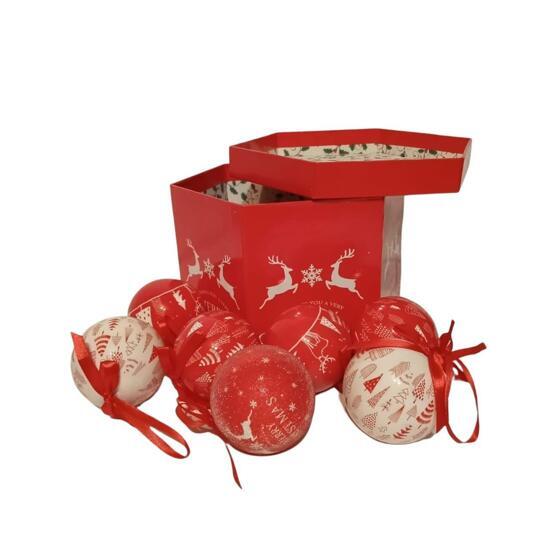 Шарики папье-маше "Рождественские Олени" 14 шт